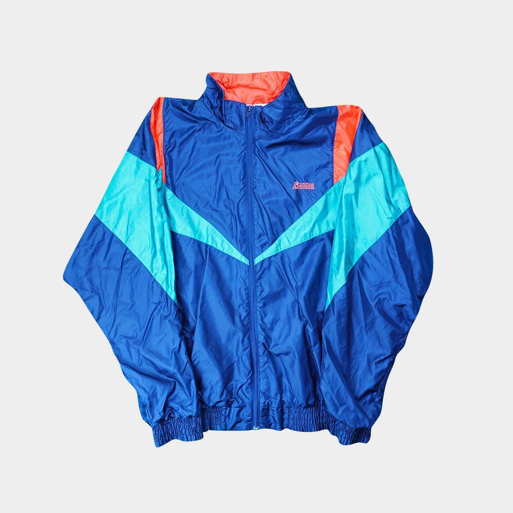 Veste Vintage En Velours - Couleurs Orange, Rouge, Violet - Taille L - Occasion Très Bon état