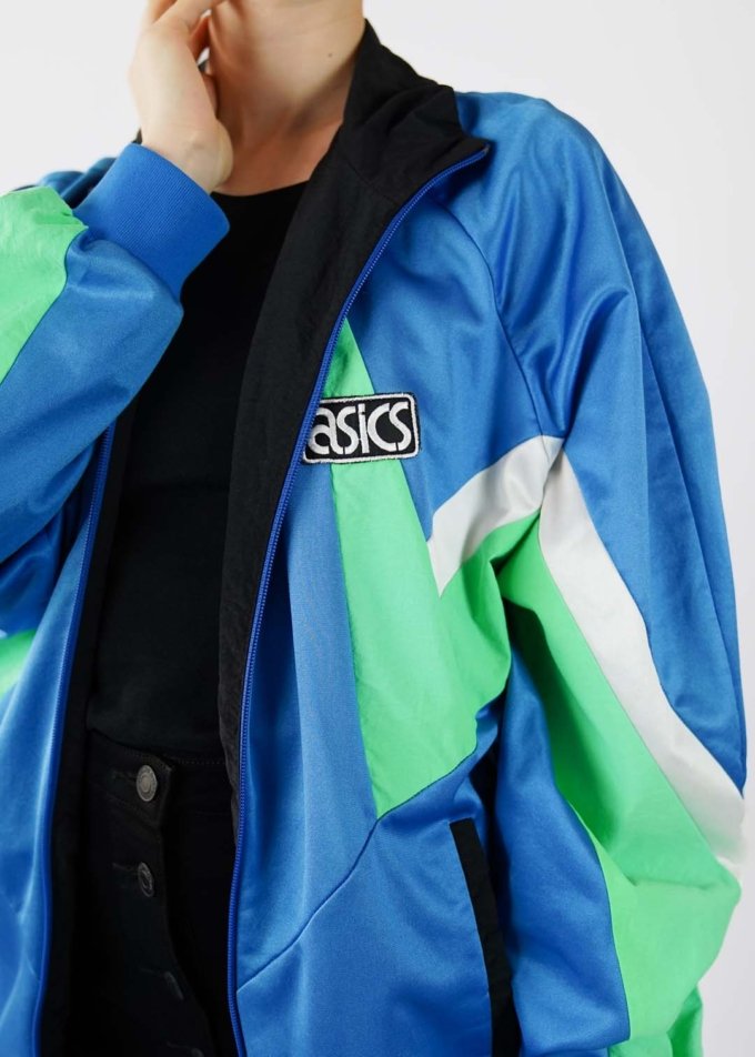 Veste Asics Sportswear Vert Menthe et Bleu Clair