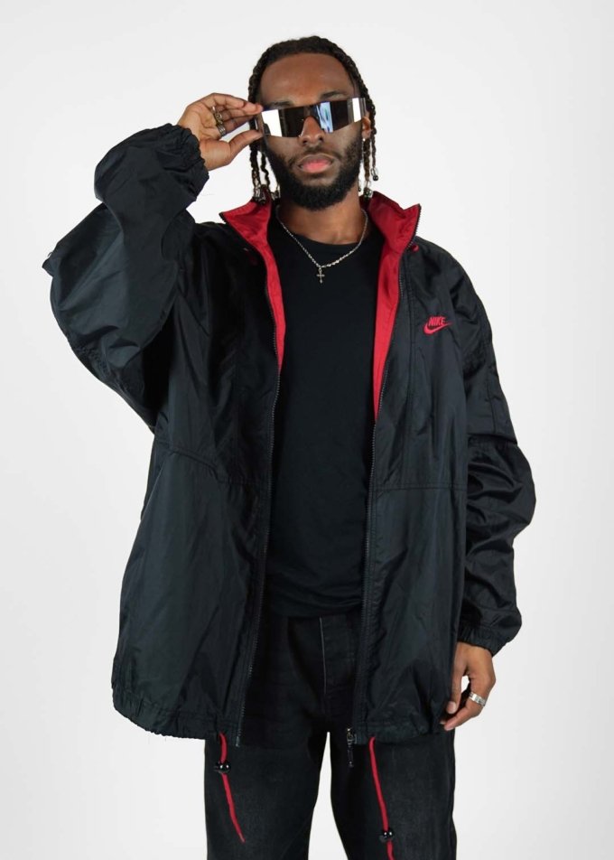 Veste Noire Nike Y2K