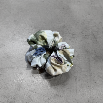 Chouchou Brume en tissu upcyclé (coton), confection Maison Gaudy.