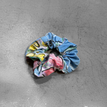 Chouchou Mona en tissu upcyclé (coton), confection Maison Gaudy.