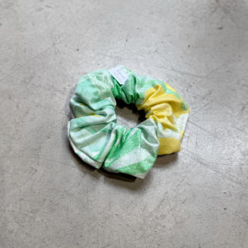 Chouchou Éden en tissu upcyclé (coton), confection Maison Gaudy.