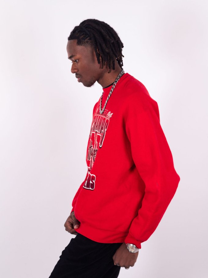 Sweat vintage rouge des Huskers de Nebraska - National Champs 1994